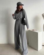 Gray Wide Leg Set - Image 2