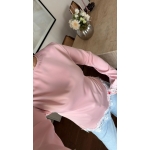 Pink Satin Blouse With Lace Trim - Image 2