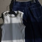 White Top With Rhinestone Detail