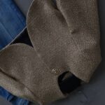 Gold Tweed Cropped Blazer Jacket - Image 3
