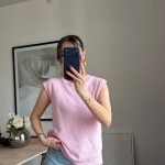 Pink Knit Tank Top