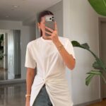 White Twist Front Short Sleeve T-Shirt