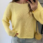 Yellow Green Knit Top