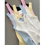 Ribbed Button Front Tank Tops Multicolor - Image 8