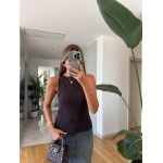 Sleeveless Brown Top - Image 2