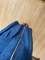 Sleeveless Denim Maxi Dress With Zipper - Image 2