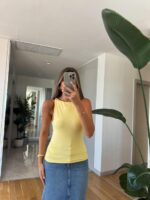 Sleeveless Yellow Top - Image 2