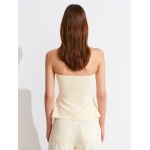 Butter Yellow Strapless Tube Top - Image 3