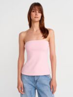 Pink Strapless Tube Top
