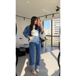 Women's Blue Denim Jacket and Jeans Set - Image 2