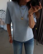 Padded Cotton T-Shirts (4 Colors) - Image 5