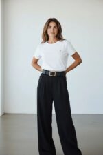 White Ami Short Sleeve Crewneck T-Shirt