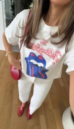Rolling Stones Graphic White T-Shirt - Image 3