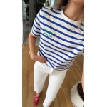 Blue and White Striped T-Shirt - Image 2