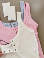 Ribbed Button Tank Top (Three Colors) - Image 6