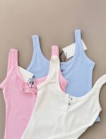 Ribbed Button Tank Top (Three Colors) - Image 7