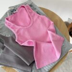 Pink Ribbed Tank Top