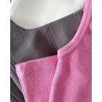 Pink Ribbed Tank Top - Image 2
