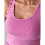 Pink Ribbed Tank Top - Image 5