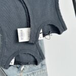 Grey Ribbed Tank Top