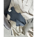 Grey Ribbed Tank Top - Image 2