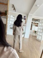 Beige Jacket and Pants Set - Image 3