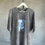 Washed Black Dog Patch T-Shirt
