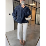 Dark Denim Long Sleeve Top - Image 3