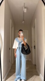 Light Blue and White Lounge Set