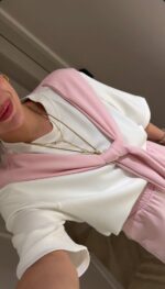 Pink and White Lounge Set - Image 3