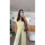 Yellow Short Sleeve Lounge Set - Image 2