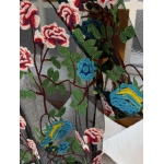 Sheer Black Floral Embroidered Top - Image 2