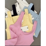 Ribbed Button Front Tank Tops Multicolor - Image 6