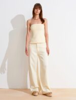 Butter Yellow Strapless Tube Top - Image 2
