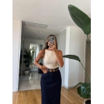 Sleeveless Cream Top - Image 2