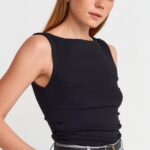 Black Sleeveless Tank Top