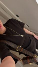 Brown Short Sleeve Top and Pants Set - Image 3