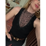 Ivory Lace Illusion Top (Multiple Colors) - Image 7