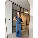 Sleeveless Blue Denim Vest and Jeans Set - Image 3