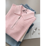 Diamond Pattern Zip Collar Knit Top ( 4 colors) - Image 3