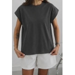 Sleeveless Cotton T-Shirt Assorted Colors - Image 2