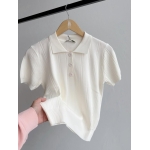 Ribbed Knit Short Sleeve Top (Three Colors) - Image 3
