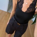 Black Lace Trim Tank Body