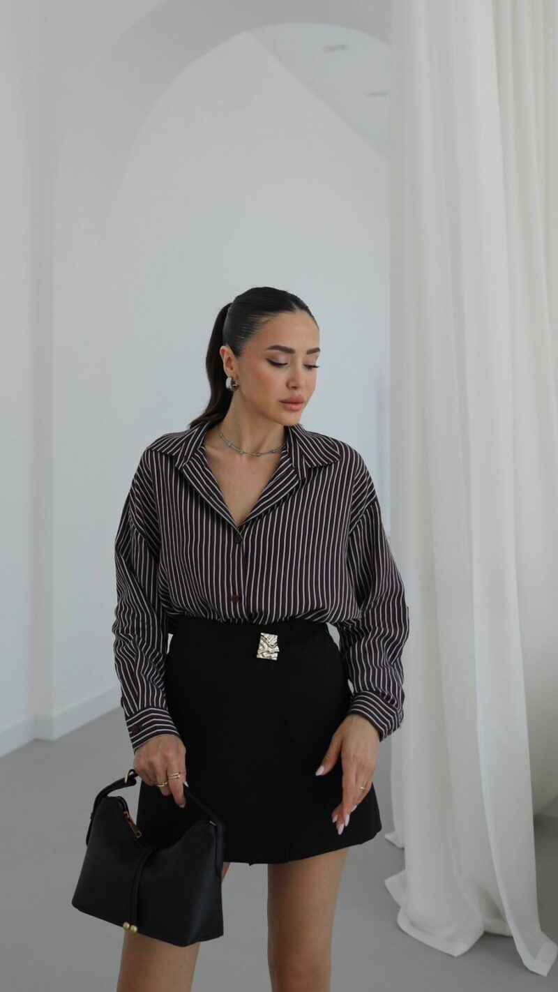 Black Striped Shirt