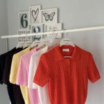 Short Sleeve Knit Polo Shirt Assorted Colors