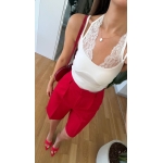 White Lace Trim Tank Body - Image 2