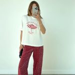 White Graphic Print Oversized T-Shirt