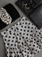 White Polka Dot Skirt - Image 2