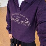 Purple Downtown Manhattan Graphic Sweatshirt