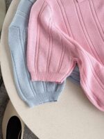 Ribbed Knit Short Sleeve Top (Three Colors) - Image 2